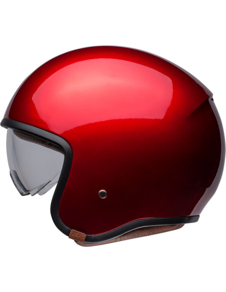 Casque moto jet Bell TX 501 Solid - Rouge candy