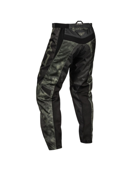 Pantalon cross Fly Racing 2024 F-16 S.E Kryptek Moss - Gris Noir