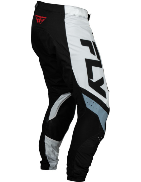 Pantalon cross Fly Racing 2024 Lite - Noir Blanc Gris