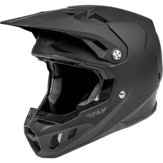 Casque cross Fly Racing Formula Solid - Noir Mat