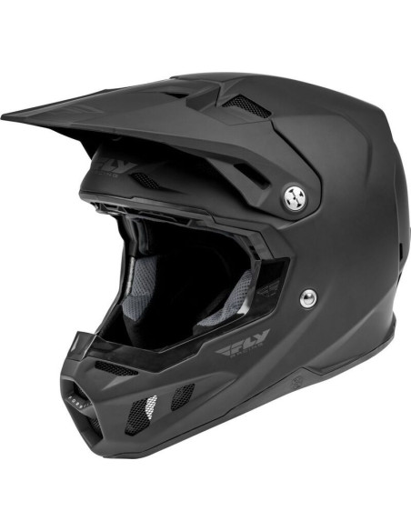 Casque cross Fly Racing Formula Solid - Noir Mat