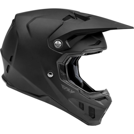 Casque cross Fly Racing Formula Solid - Noir Mat