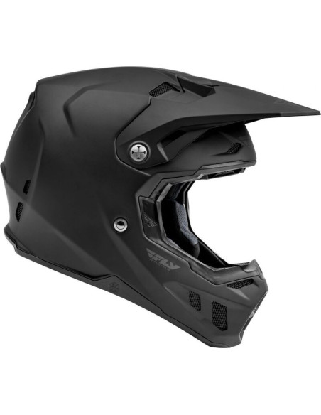 Casque cross Fly Racing Formula Solid - Noir Mat