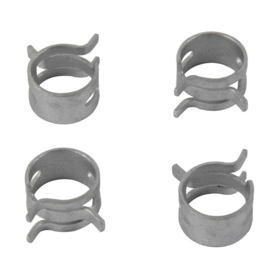 Kit 4 colliers de serrage durite FUEL STAR 11,7mm gris