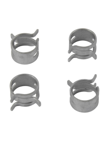 Kit 4 colliers de serrage durite FUEL STAR 11,7mm gris