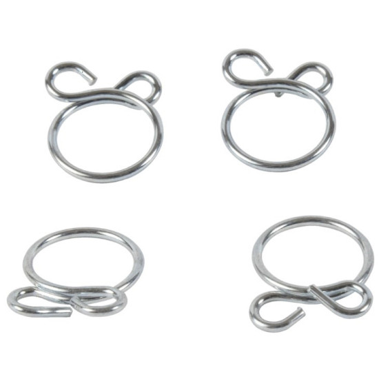 Kit 4 colliers de serrage durite FUEL STAR 12,5mm gris