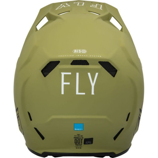 Casque cross Fly Racing Formula CC Centrum - Vert Olive Mat Noir