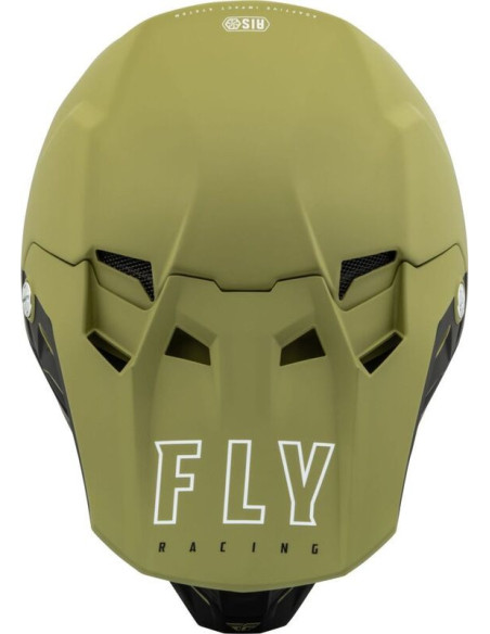 Casque cross Fly Racing Formula CC Centrum - Vert Olive Mat Noir