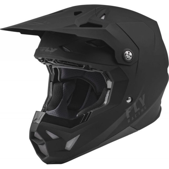 Casque cross Fly Racing Formula CP Solid Noir Mat