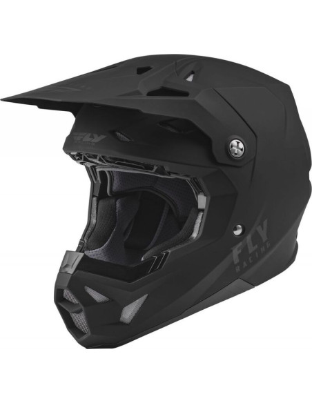 Casque cross Fly Racing Formula CP Solid Noir Mat