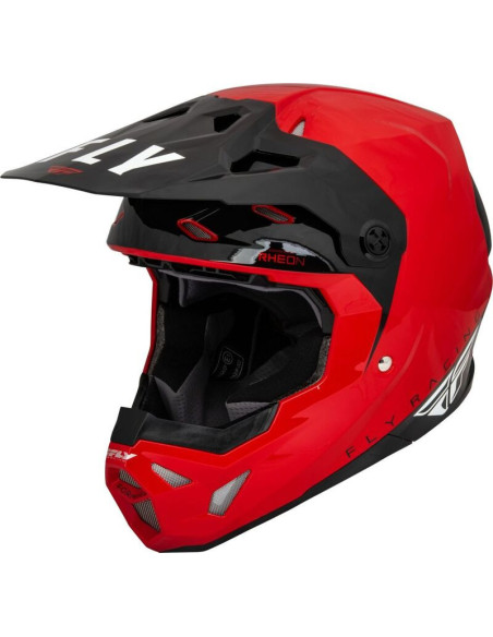 Casque cross Fly Racing Formula CP Slant - Rouge Noir Blanc