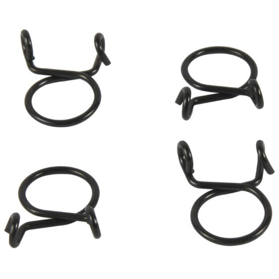 Kit 4 colliers de serrage durite FUEL STAR 12mm Noir