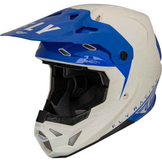 Casque cross Fly Racing Formula CP Slant - Gris Bleu