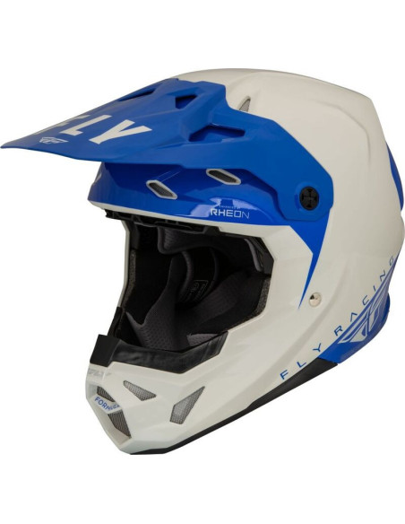Casque cross Fly Racing Formula CP Slant - Gris Bleu