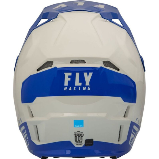 Casque cross Fly Racing Formula CP Slant - Gris Bleu