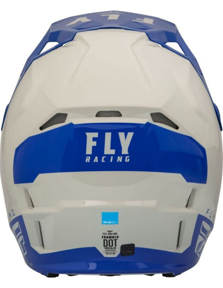Casque cross Fly Racing Formula CP Slant - Gris Bleu