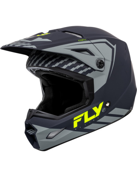 Casque cross enfant Fly Racing 2024 Kinetic Menace - Gris Mat