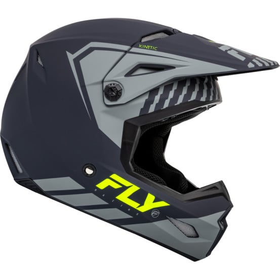 Casque cross enfant Fly Racing 2024 Kinetic Menace - Gris Mat