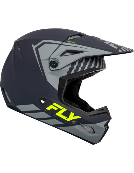 Casque cross enfant Fly Racing 2024 Kinetic Menace - Gris Mat