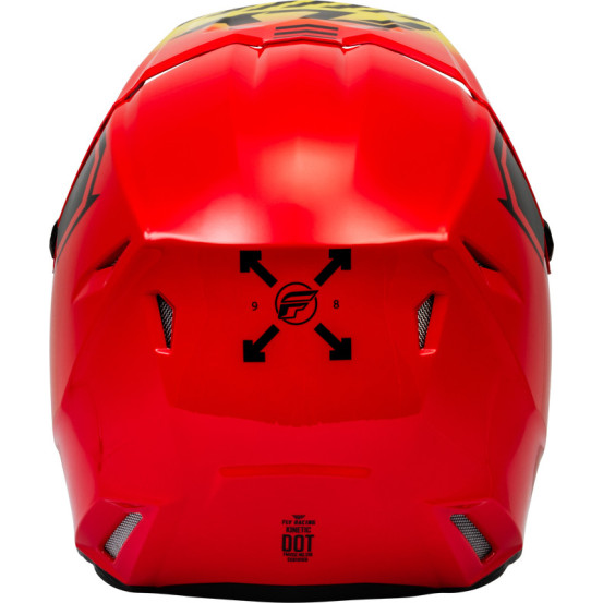 Casque cross enfant Fly Racing 2024 Kinetic Menace - Rouge Noir