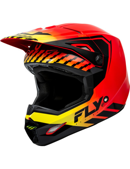 Casque cross Fly Racing 2024 Kinetic Menace - Rouge Noir