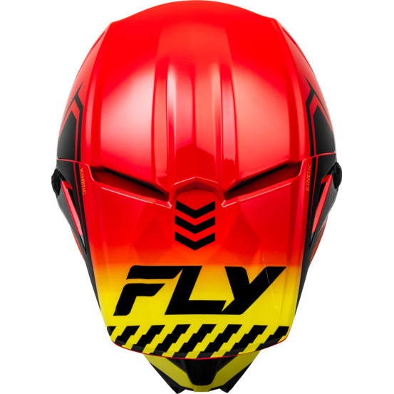 Casque cross Fly Racing 2024 Kinetic Menace - Rouge Noir