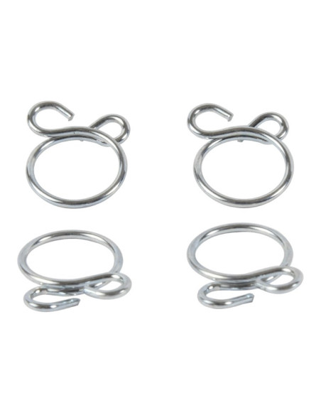 Kit 4 colliers de serrage durite FUEL STAR 13,5mm gris