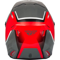 Casque cross Fly Racing Kinetic Vision - Rouge Gris 2