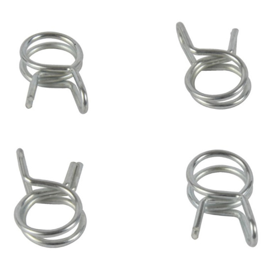 Kit 4 colliers de serrage durite FUEL STAR 9,2mm gris