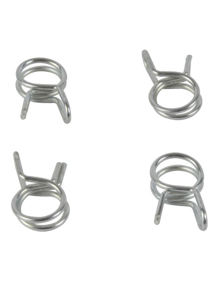 Kit 4 colliers de serrage durite FUEL STAR 9,2mm gris