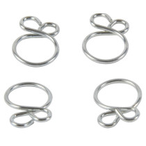 Kit 4 colliers de serrage durite FUEL STAR 9,7mm gris