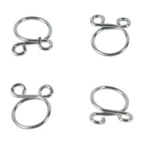 Kit 4 colliers de serrage durite FUEL STAR 9,8mm gris