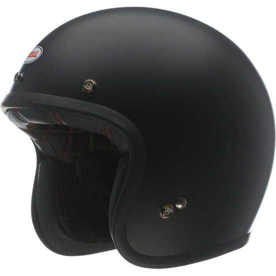 Casque moto jet Bell Custom 500 Solid - Noir Mat