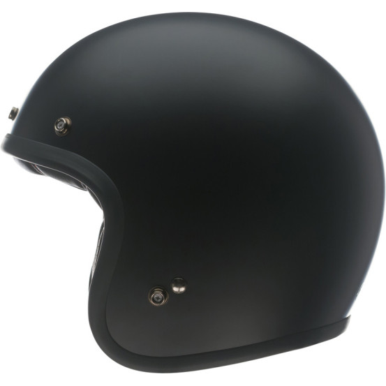 Casque moto jet Bell Custom 500 Solid - Noir Mat