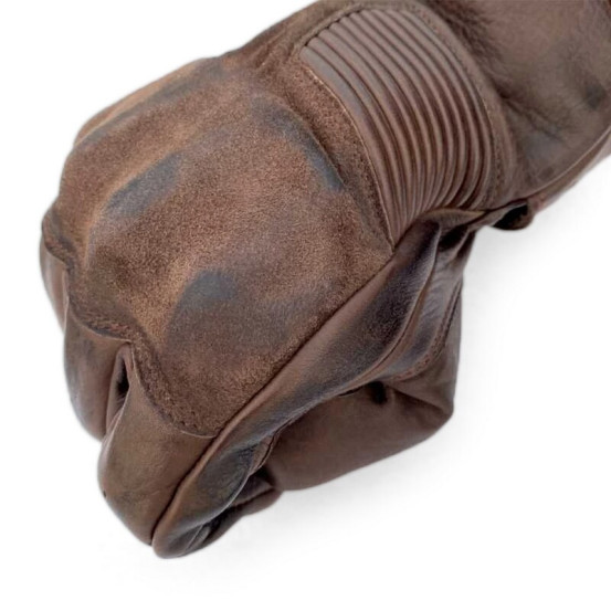Gants moto cuir RST Crosby - Marron