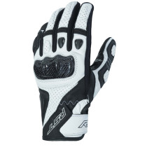 Gants moto cuir RST Stunt III - Blanc