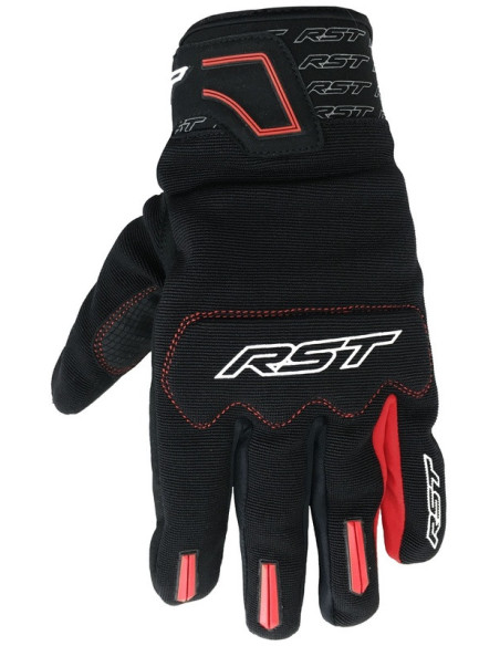 Gants moto textile RST Rider - Rouge