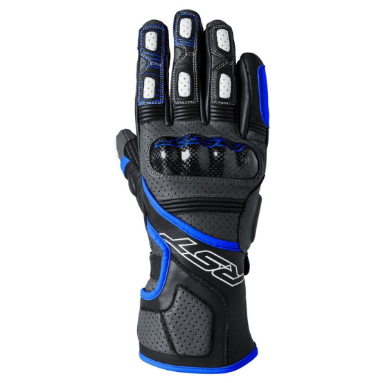 Gants moto cuir RST Fulcrum - Bleu