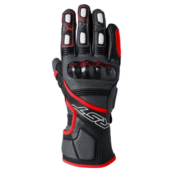 Gants moto cuir RST Fulcrum - Rouge