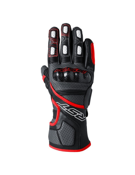 Gants moto cuir RST Fulcrum - Rouge