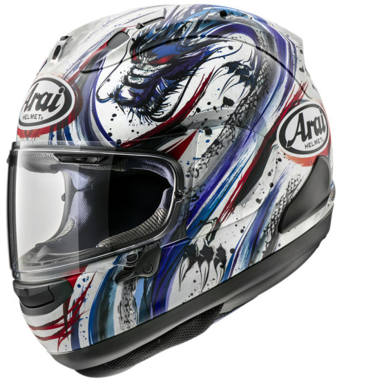 Casque intégral Arai RX-7V Evo Kiyonari Trico - Bleu