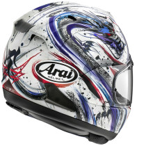 Casque intégral Arai RX-7V Evo Kiyonari Trico - Bleu 2