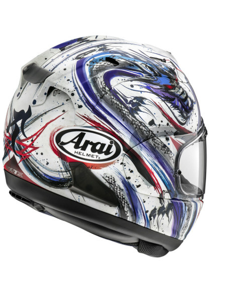 Casque intégral Arai RX-7V Evo Kiyonari Trico - Bleu
