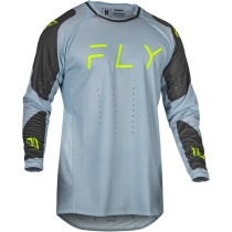 Maillot cross Fly Racing 2024 EVO - Gris Charcoal Vert Fluo