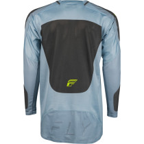 Maillot cross Fly Racing 2024 EVO - Gris Charcoal Vert Fluo 2