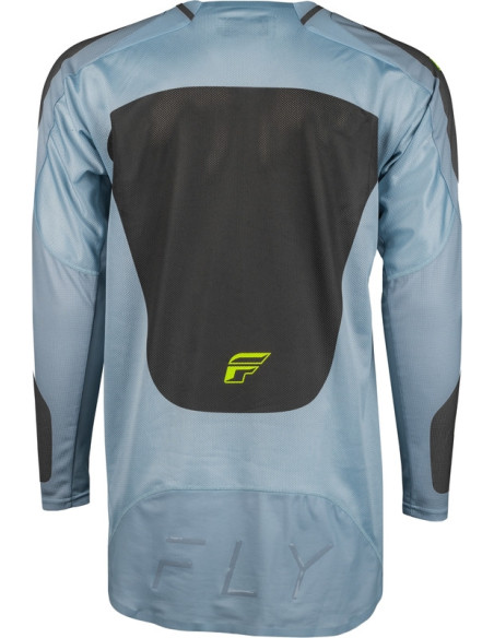 Maillot cross Fly Racing 2024 EVO - Gris Charcoal Vert Fluo