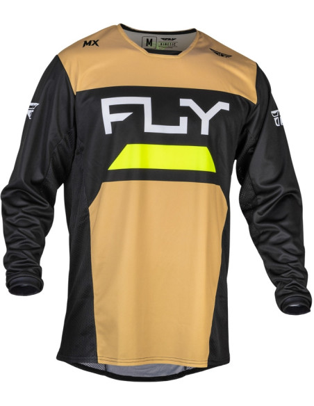 Maillot cross Fly Racing 2024 Kinetic Reload - Kaki Noir Jaune Fluo