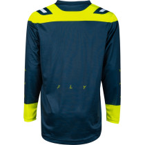 Maillot cross Fly Racing 2024 F-16 - Navy Jaune Fluo Blanc 2
