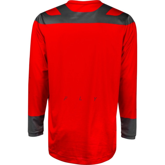 Maillot cross Fly Racing 2024 F-16 - Rouge Charcoal Blanc