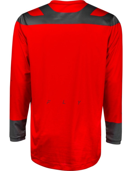 Maillot cross Fly Racing 2024 F-16 - Rouge Charcoal Blanc